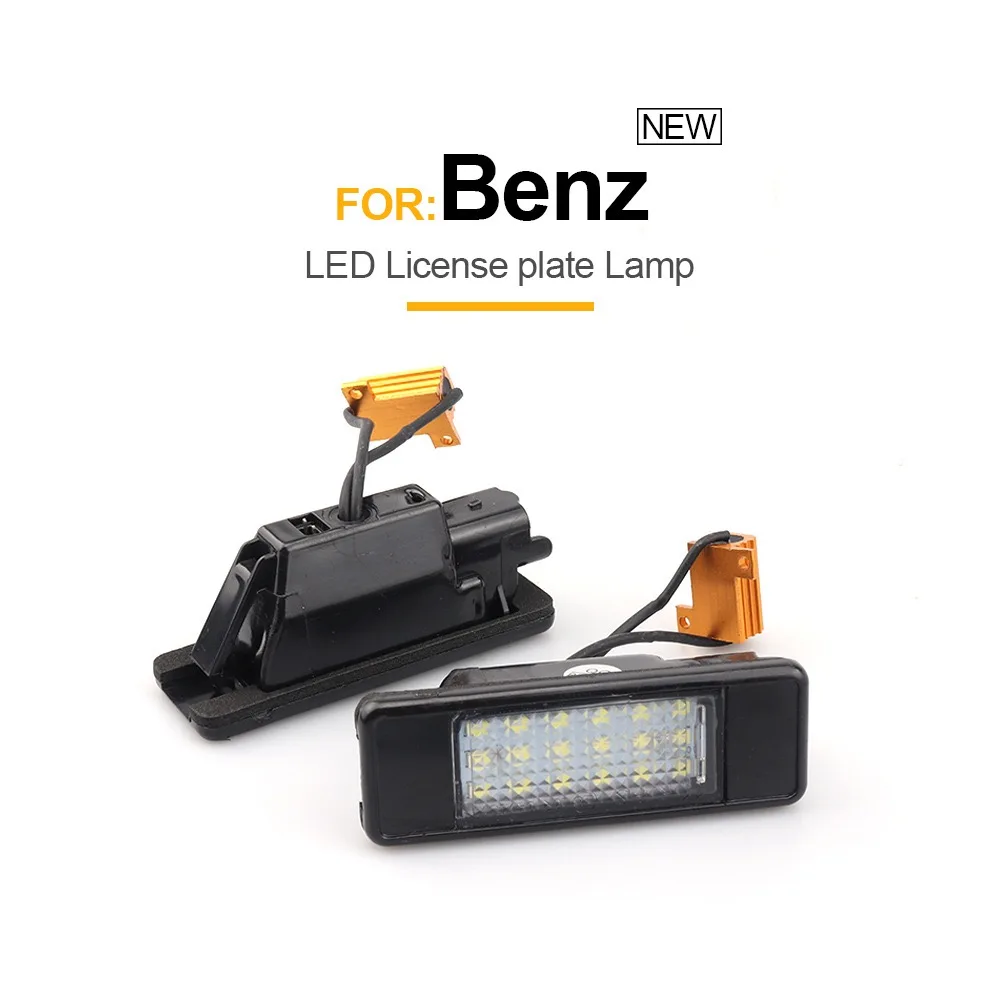 

2pcs White LED License Plate Light Car-Styling Number Lamps For Benz Sprinter 906 2006-2023 2024 2025 Viano Vito W639 2003-2014