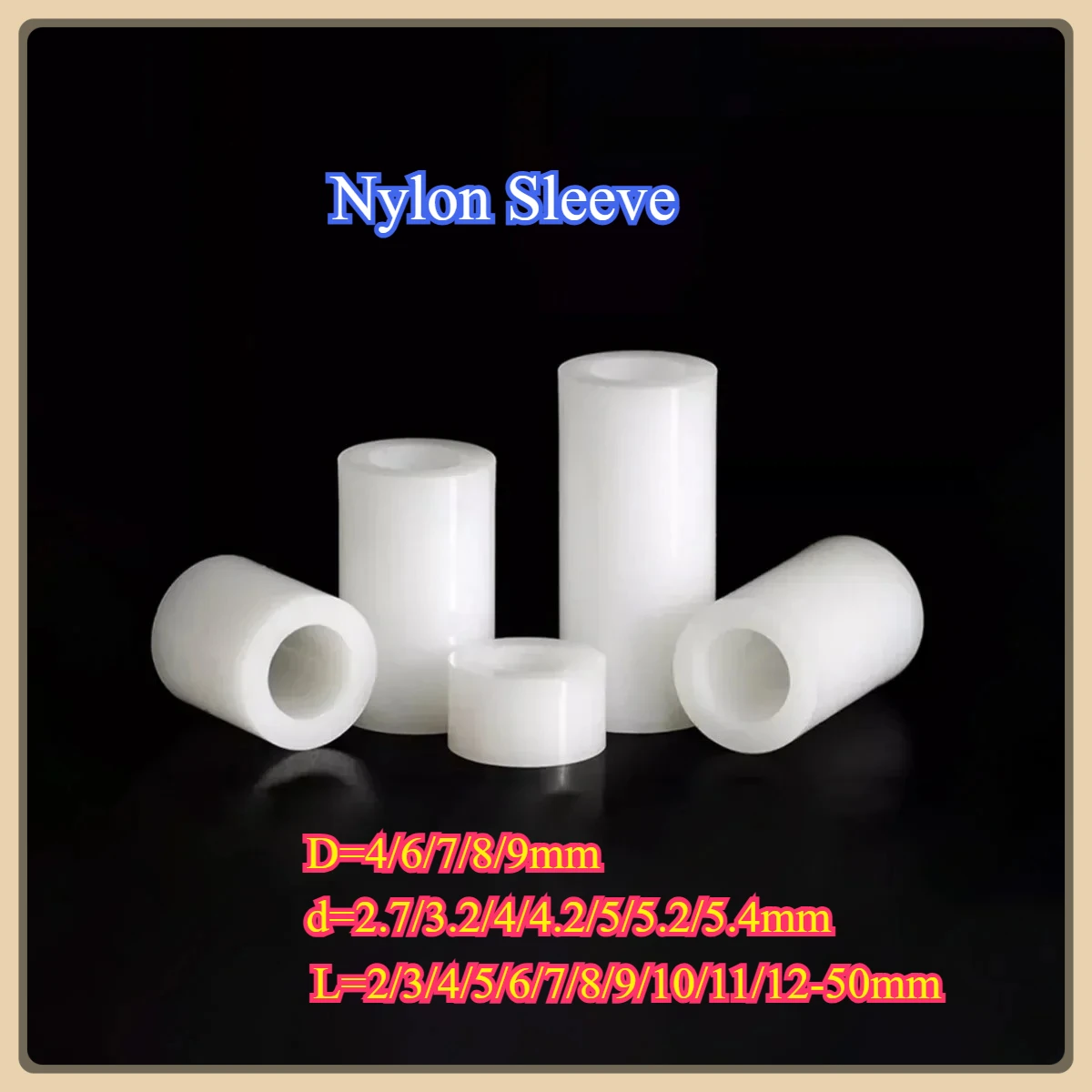 

Nylon Sleeve / Abs Isolation Column Plastic Hollow Cylindrical Through Hole Support Through Gasket