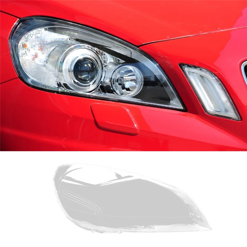 Penutup Lampu Depan Mobil Penutup Lensa Lampu Depan Cangkang Lampu Penutup Lampu untuk Volvo S60 2009-2013-Boom