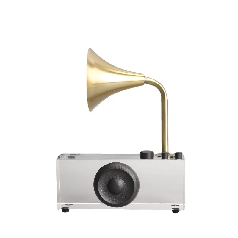Simple modern geometric crystal phonograph model room sales department living room TV cabinet desktop entrance jewelry ornament