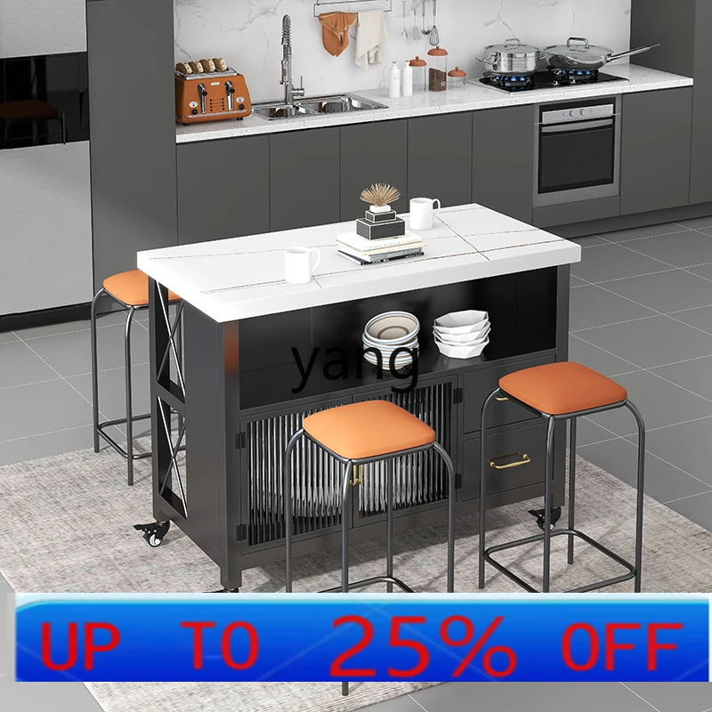 LMM Nordic style kitchen Nakajima removable bar open rock slab side cabinet