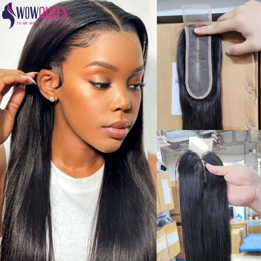 Straight 4x4 5x5 6x6 Lace Closure 2x6 Human Hair Transparent 13x4 13x6 Lace Frontal 100% Human Hair Remy Ear to Ear Full Frontal