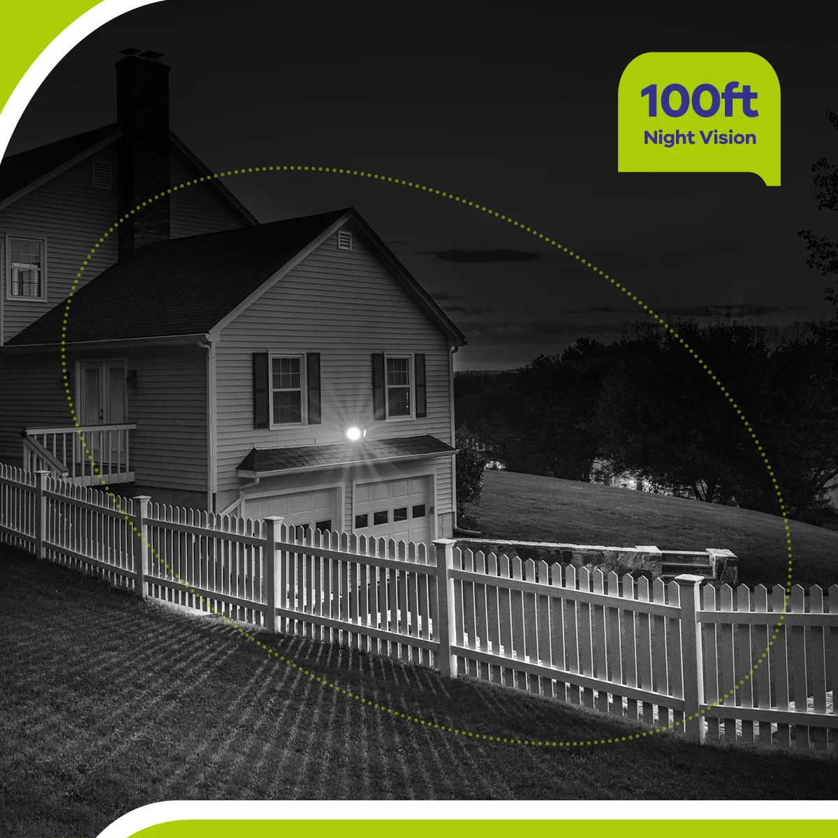 SANNCE CCTV 비디오 감시 DVR 홈 방수 경보 정보 시스템, 야외 IR 야간 투시경 원격 모니터, 1080P 8CH