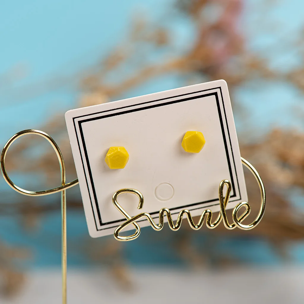 Fashion Girl Small Ceramic Earrings Exquisite Porcelain Accessories Wholesale #LY423 панк аксессуары керамические серьги 2021