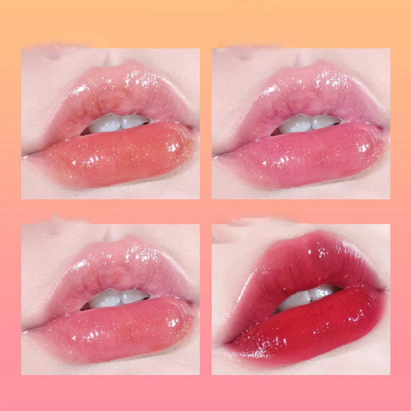 Waterig Doorschijnend Lip Olie Doorschijnend Schattige Fruit Lippenbalsem Vloeibare Lip Glazuur Waterdichte Hydraterende Voller Vrouwen Lipgloss