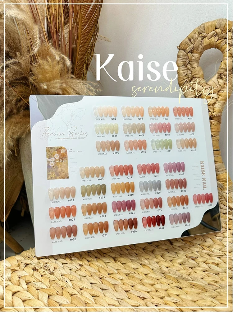 KAISE 32 colors Multicolor Nail gel Nail salon 2024 New Professional Hot sale Fashion Nail Art Kit Non-toxic UV gel Wholesale