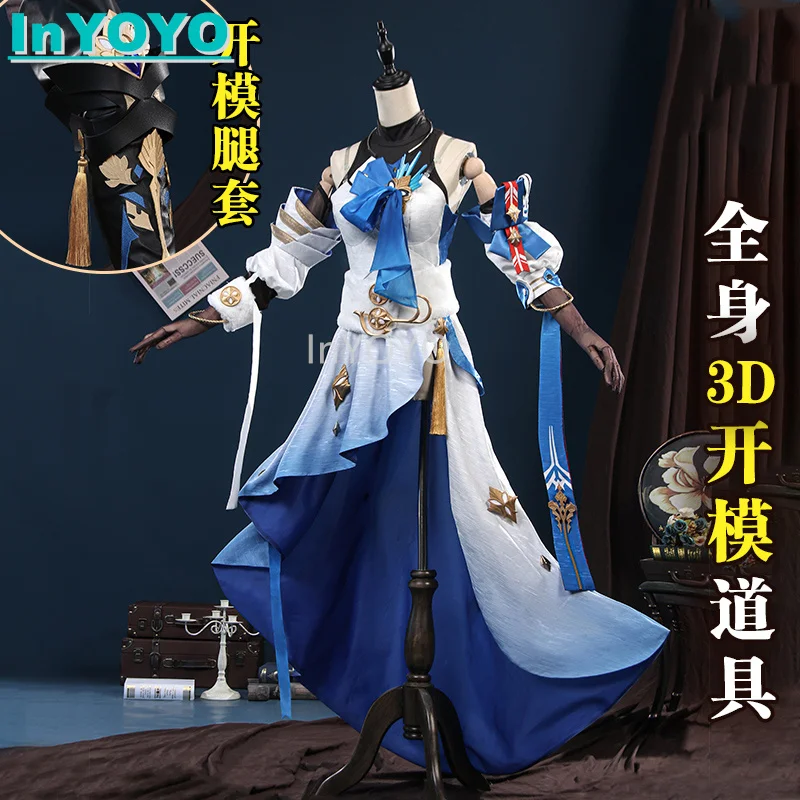 InYOYO Bronya Zaychik Cosplay Honkai: Star Rail Costume Game Suit Dress Uniform Halloween Party Outfit Women S-XXL New 2023