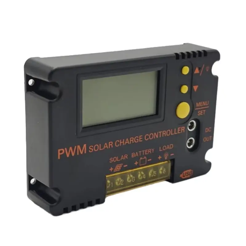 [NEWA64Z!】 For 12V 24V 30A Solar Charge Controller LCD Display For 11.1V 12.8V Battery Solar Panel Regulator For Off-Grid System