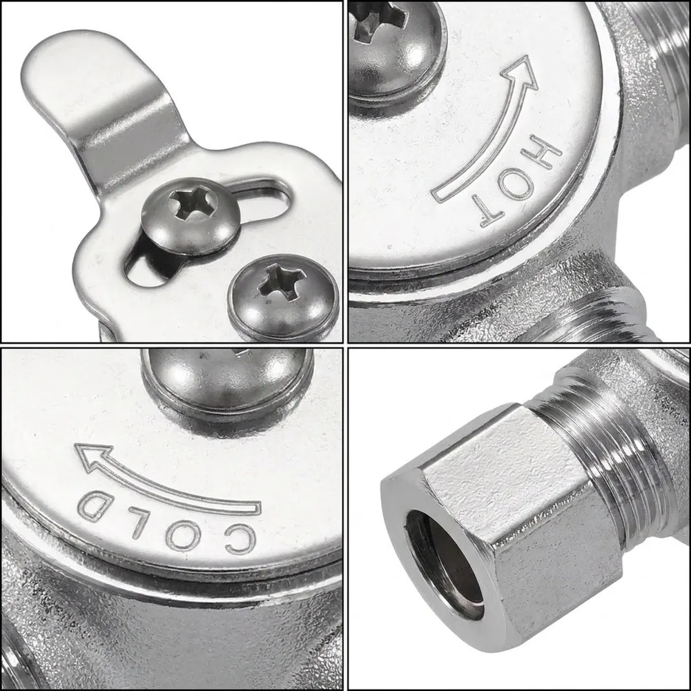 Brass 3/8 Compression Mixing Valve Optimized for Balanced Flow and Thermal Consistency in Domestic Water Lines