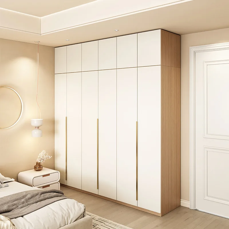 Wardrobe Home Bedroom to Top Adult Children Solid Wood Combination Wardrobe