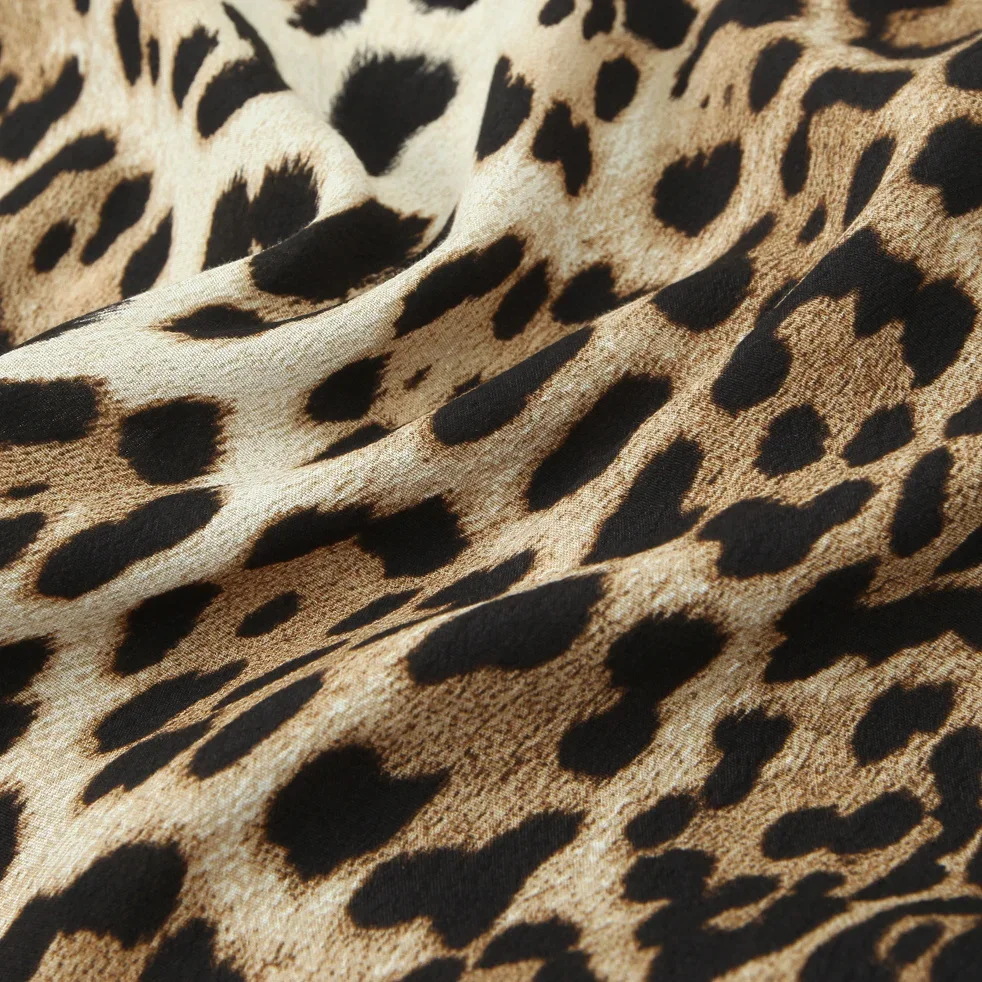 여성용 긴팔 O넥 동물 프린팅 빈티지 원피스, 프랑스 시크, 여성 이브닝 Mujer, 패션 용수철, 신제품