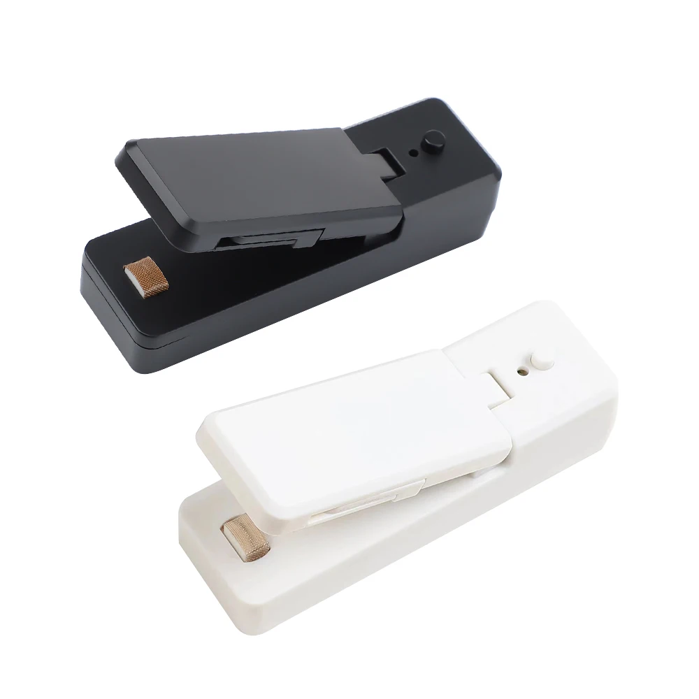 Heat Sealer USB Rechargtable Mini Sealing Machine Storage Bag Clip Mini Sealing Machine Sticker Seal for Food Snack Kitchen Gadg