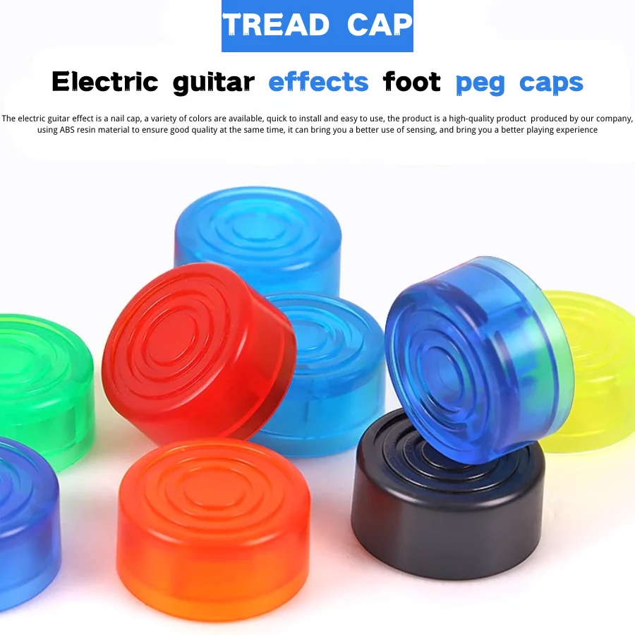 

2PCS Foot Switch Top Guitar Pedal Top Multi Color Pedal Button Cap Guitar Pedal Pedal Pedal Knob for Pedal Board