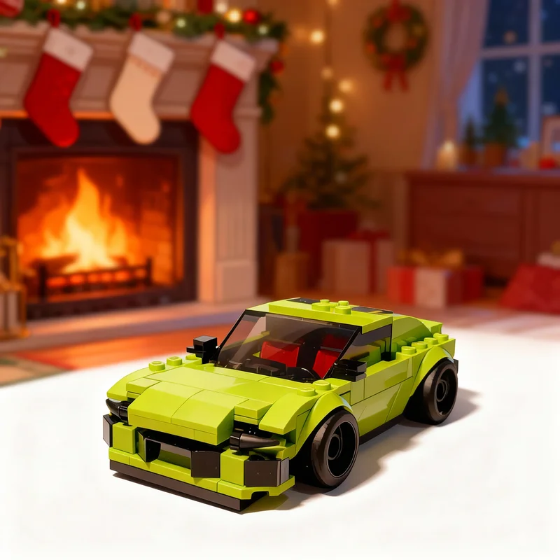 204pcs MOC City Champions Toyota GR Supra ALT Model Building Blocks Architecture Christmas Gifts DIY Toy Idea Education Brick