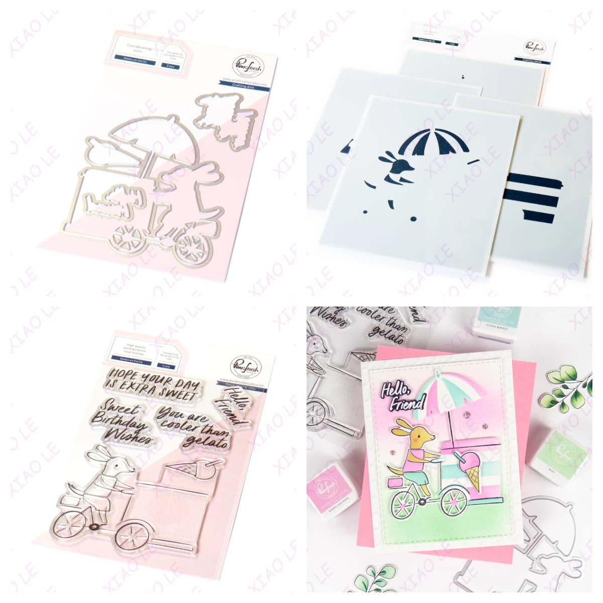 

Gelato On The Go Metal Cutting Dies Silicone Stamps Stencils Scrapbooking New Make Photo Album Card Diy Paper Embossing Craft