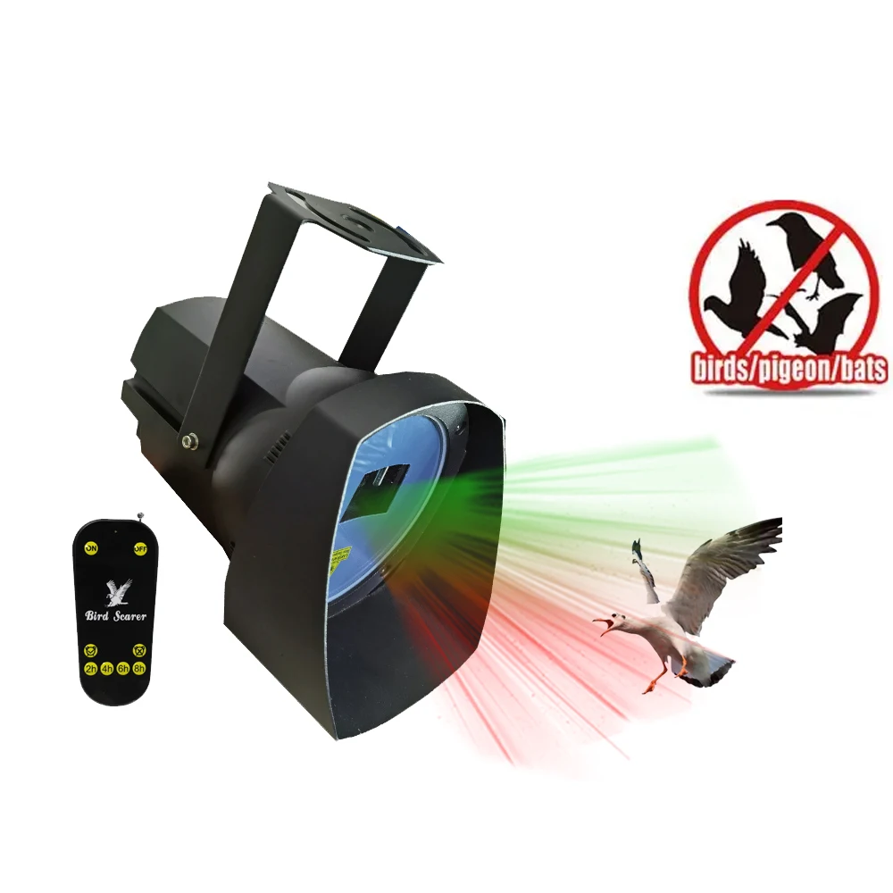 

Electronic Bird Repellent Laser Chase Away Pigeons Ultrasonic Crow Deterrent Battery Powered Bird Control for Pest Management