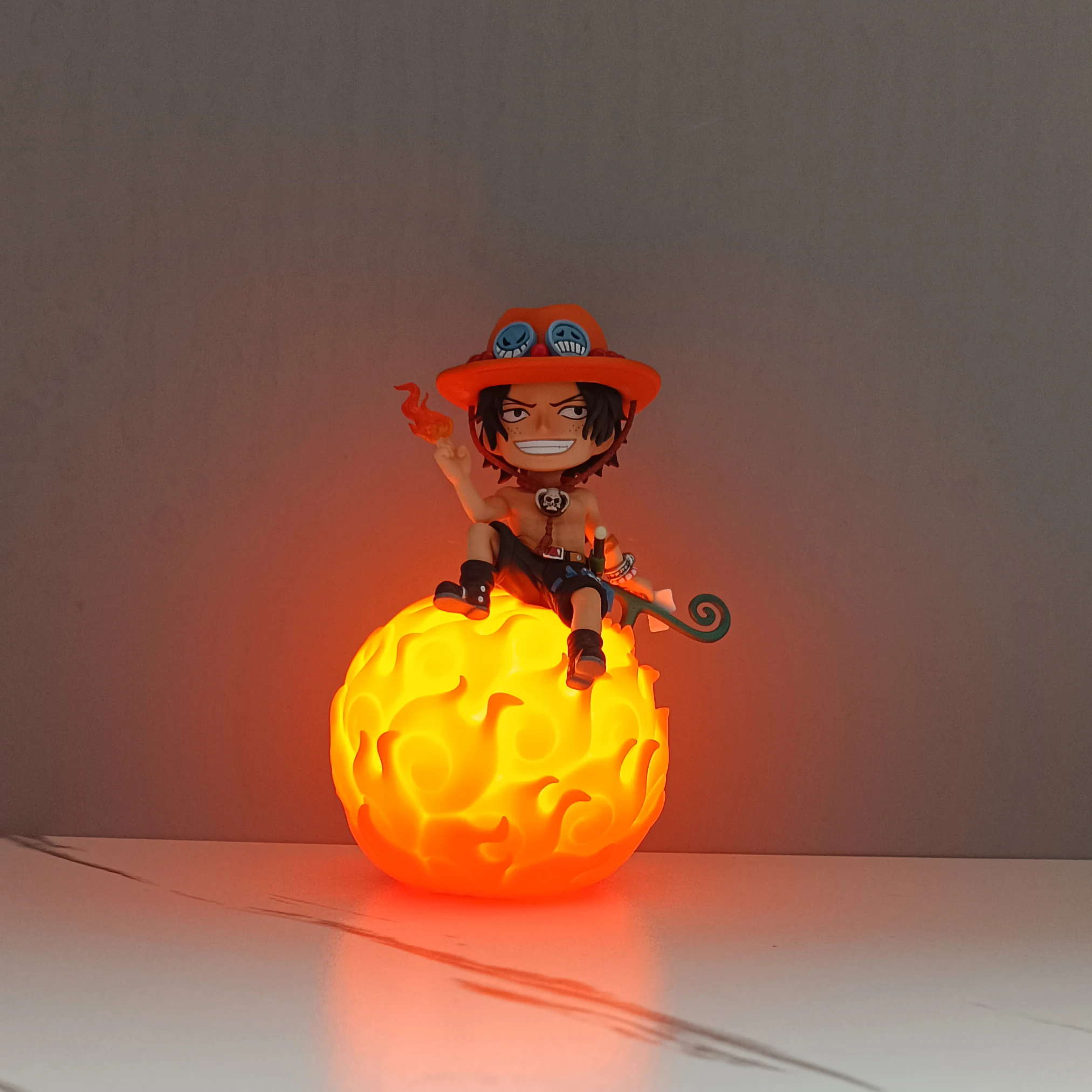 Figurki anime One Piece, 12 cm, Owoc Diabła Ace, figurka akcji, model, lalka, kolekcja zabawek, prezenty