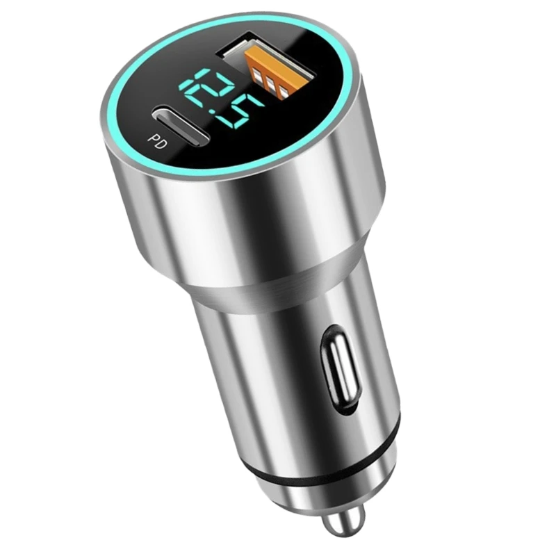 Ładowarka samochodowa USB 2-portowa do podróży rodzinnych PD QC3.0+2.4A Szybkie ładowanie telefonu