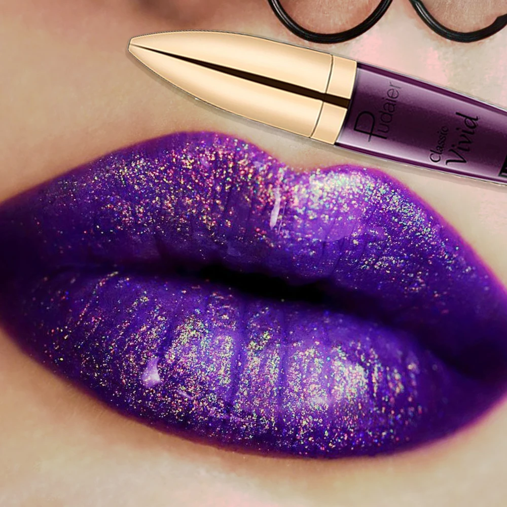 Pintalabios resistente al agua con brillo de diamante, lápiz labial brillante de larga duración, 18 colores, maquillaje de labios