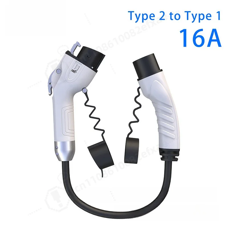 Type 2 EV ChargingAdapter 16A 32A Single Phase Electric Vehicle Converter Plug for Home Charging Station Portable EVSE Connector