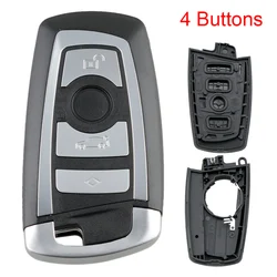 4 Buttons Car Key Fob Case Shell Replacement Remote Cover Protector for BM-W 1 3 5 7 F Series CAS4 System