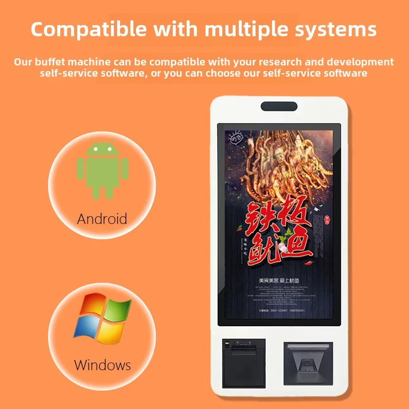 Chiosco di pagamento self-service terminale macchina SDK32-inch Pubblicità commerciale all-in-one per registratore di cassa self-service per supermercato