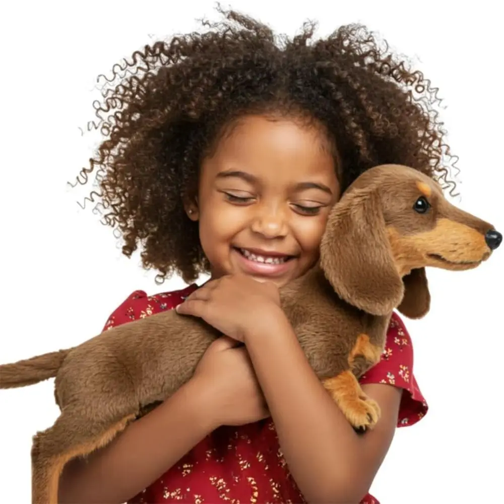 New Design Soft Dog Cute Mimics Natural Movement Simulation Realistic Pillow for Emotional Support