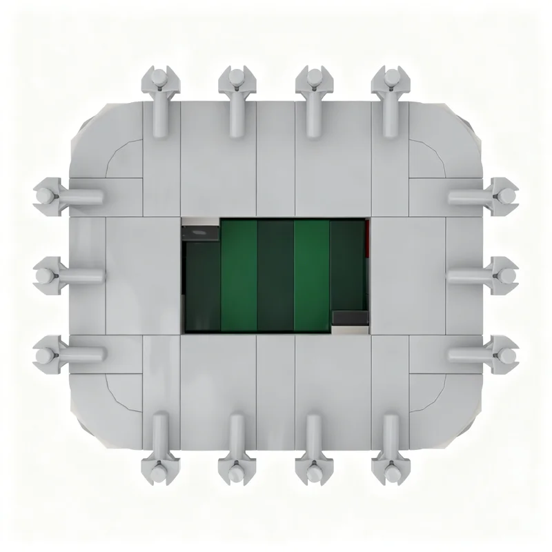 199pcs MOC Sports Soccer Borussia Park Mönchengladbach Model Building Blocks Construction Toy DIY Christmas Gifts Creative Idea