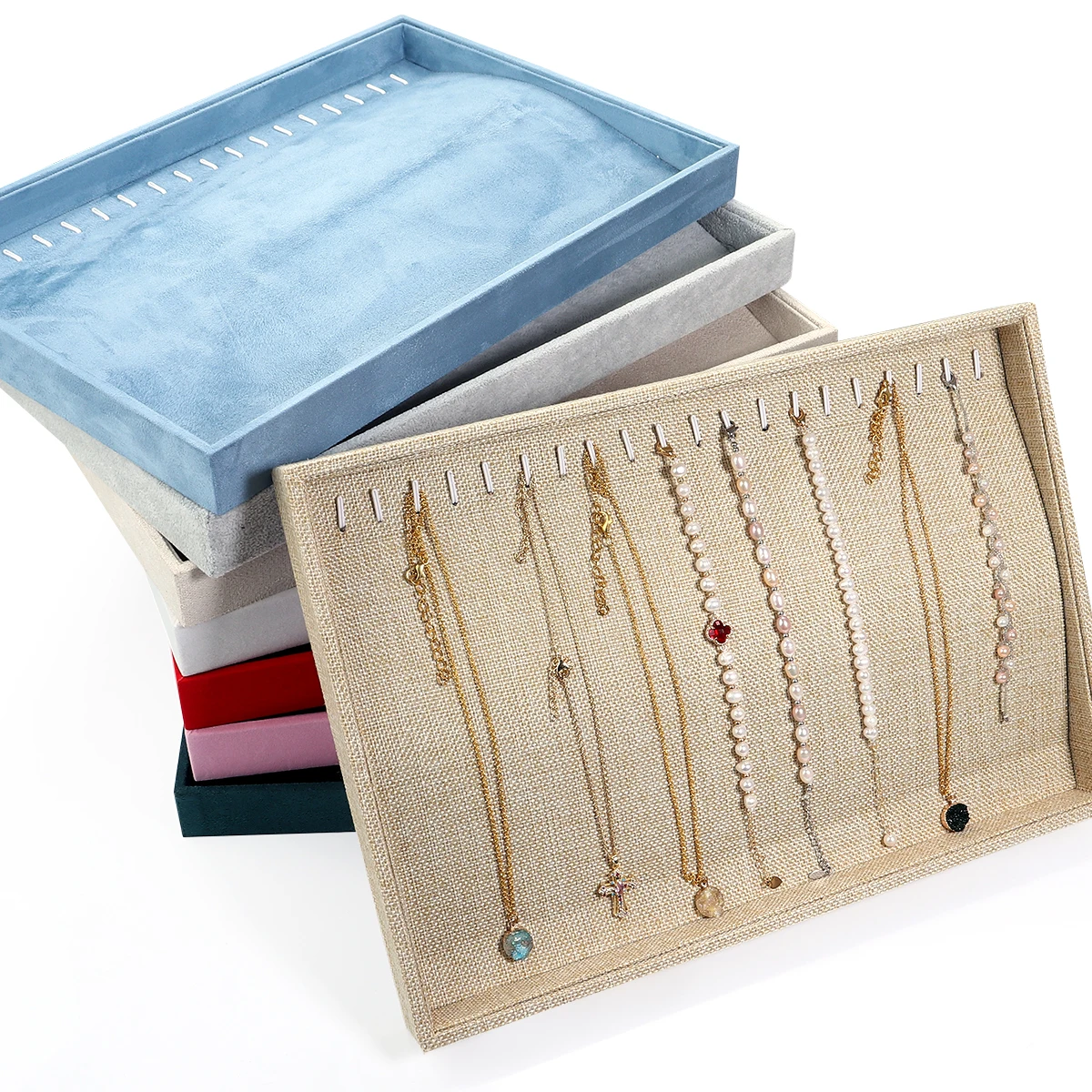 

1 шт., лоток для демонстрации ожерелья, лоток для хранения ювелирных изделий, браслет, витрина, органайзер, реквизит для фотосъемки