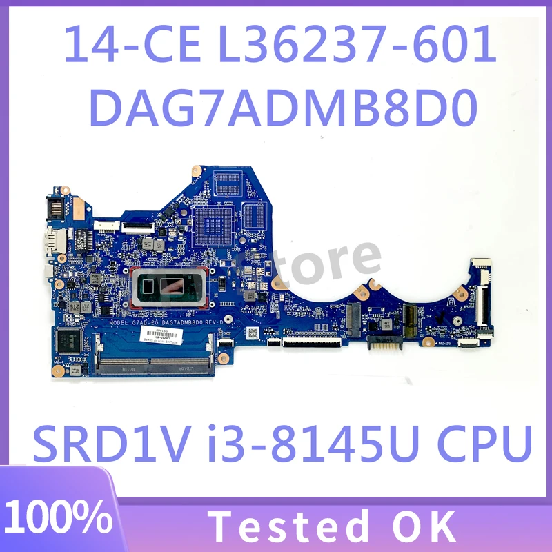 

L36237-601 L36237-001 With SRD1V i3-8145U CPU For HP Pavilion 14-CE 1058WM Laptop Motherboard DAG7ADMB8D0 100% Tested