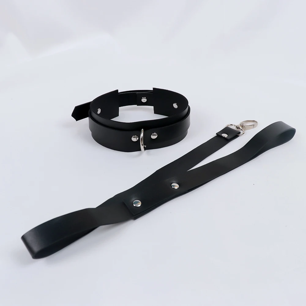 Pu Fetish Leather Choker Harness Women Goth Collar Leash For Girl jewelry Fashion Sexу Women\'s Lingiere Belt Exotic Accessories