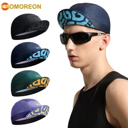 GOMOREON 1Pcs Funny Cycling Cap - Polyester Cycling Hat-Under Helmet - Cycling Helmet Liner Breathable&Sweat Uptake