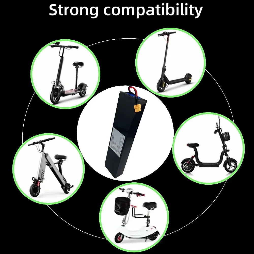 بطارية ليثيوم أيون 36 فولت 9000 مللي أمبير 18650 قابلة لإعادة الشحن 500 وات مع BMS مدمج للدراجات البخارية الكهربائية KUGOO S1 S2 S3 10S3P #6