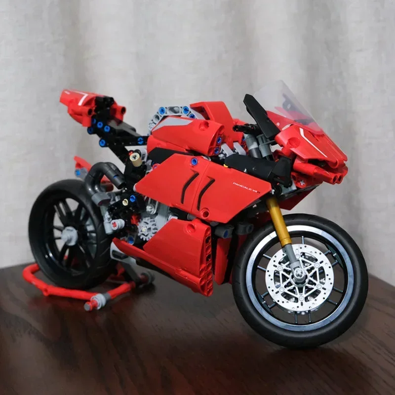 Technical Motorcycle Ducatis Racing Car Building Blocks 42107 IDEAS Model Motorbike Vehicle Bricks Toys for Kids Christmas Gifts