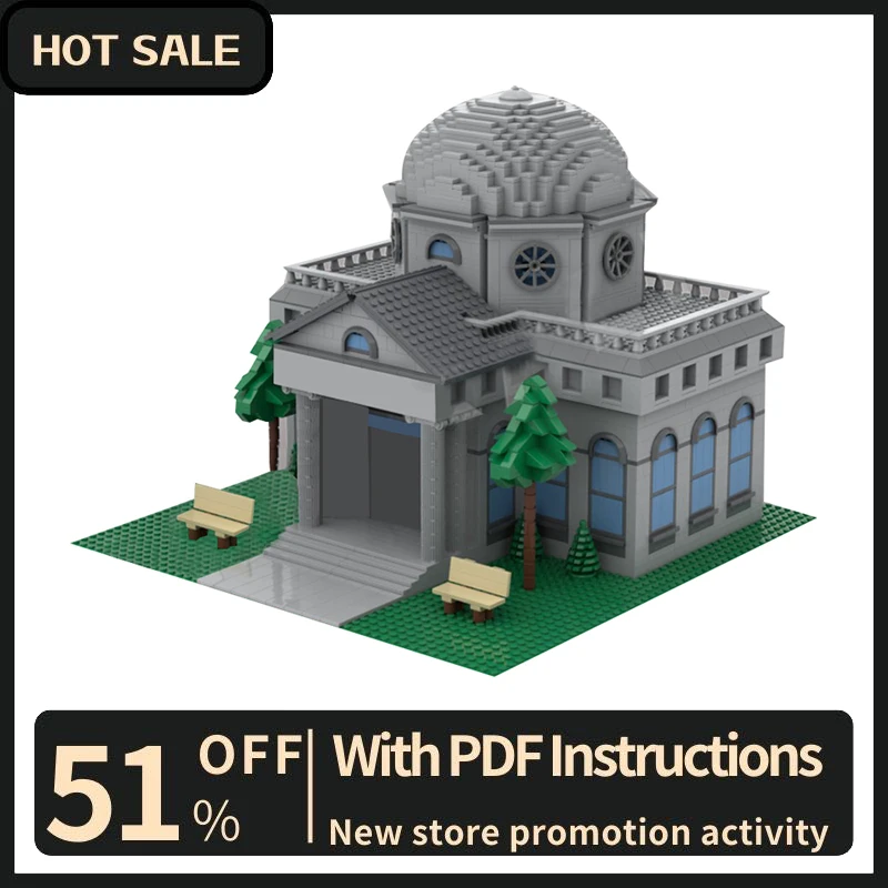 

New 3332Pcs City Hot Selling Street View Moc Modular Town Hall Model Building Blocks Diy Creative Ideas Kids Toys Birthday Gifts