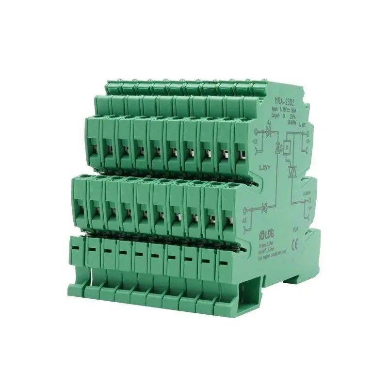 10Pcs/Lot Ultra Slim DIN Rail Solid State Relay Module AC Output 2A 3A with LED Indicator