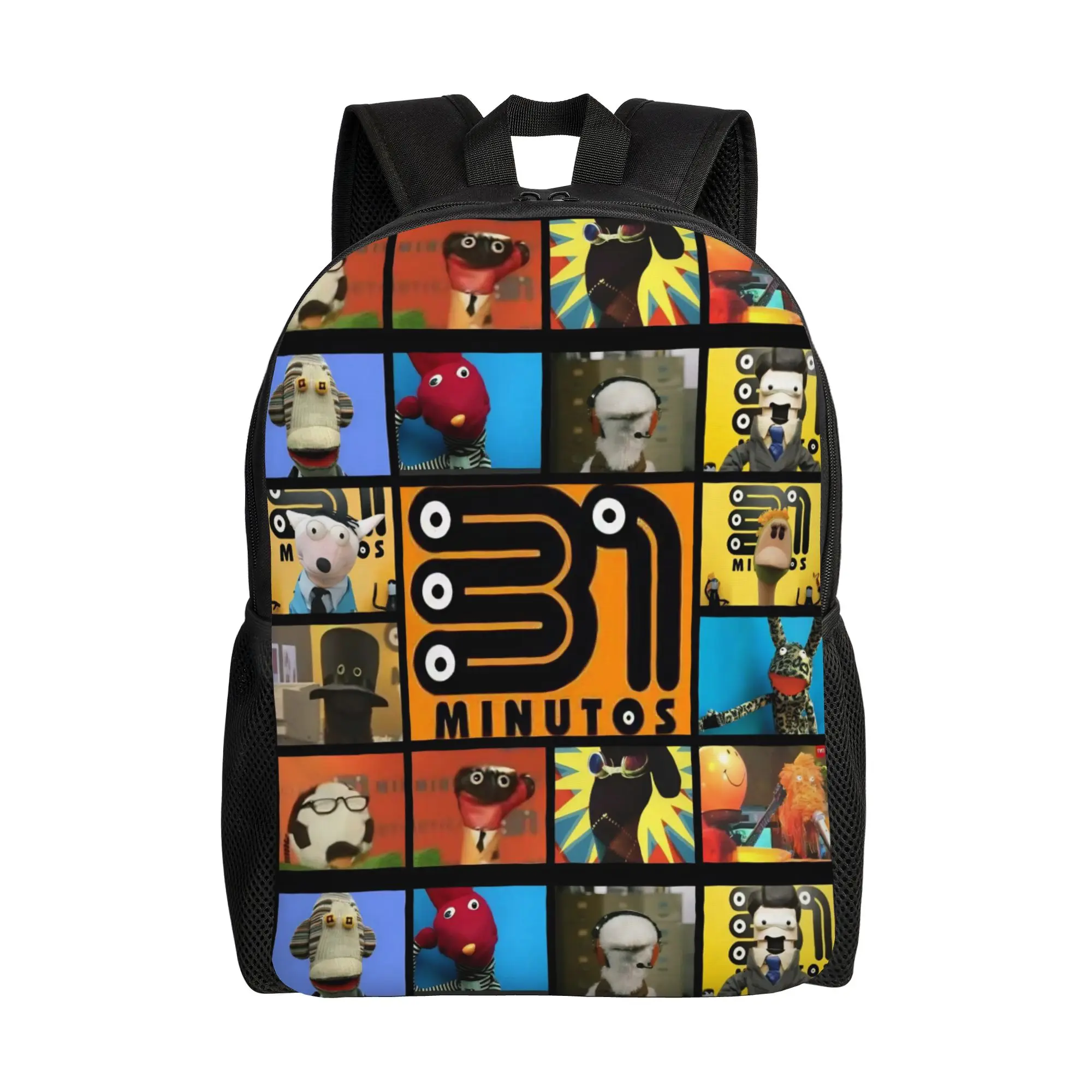 

31 Minutos Cool Backpack Outdoor High School Work Chilean Comedy Daypack for Men Women College Canvas Bags