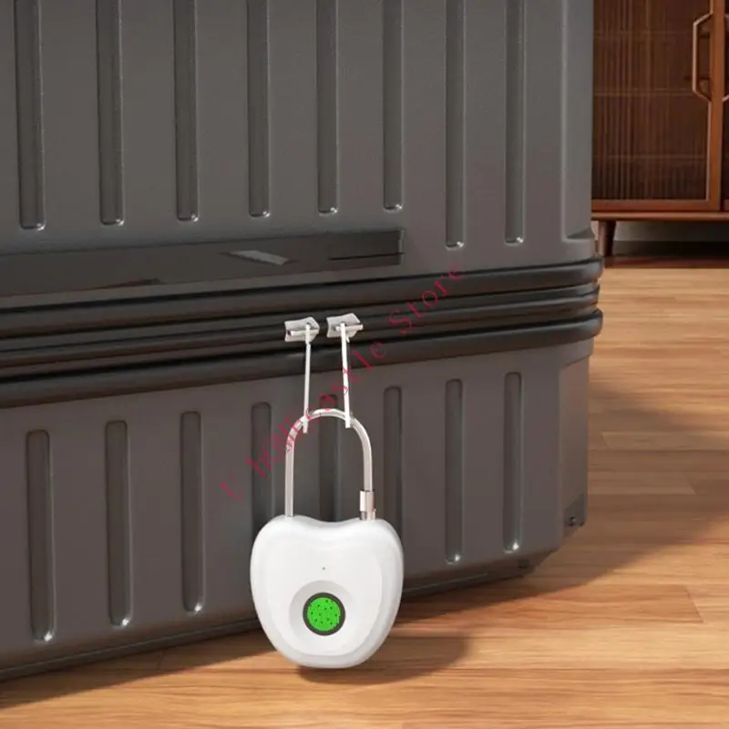 63HF Light Weight Luggage Lock Intelligent Fingerprint Padlock Electric Lock