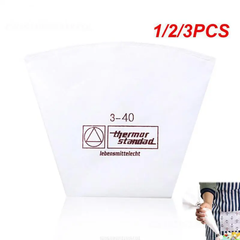 

1/2/3PCS Pastry Bag Health And Safety Polyester Cotton Cream Bag Household Cream Piping Bags Preferred Material Trapezoidal