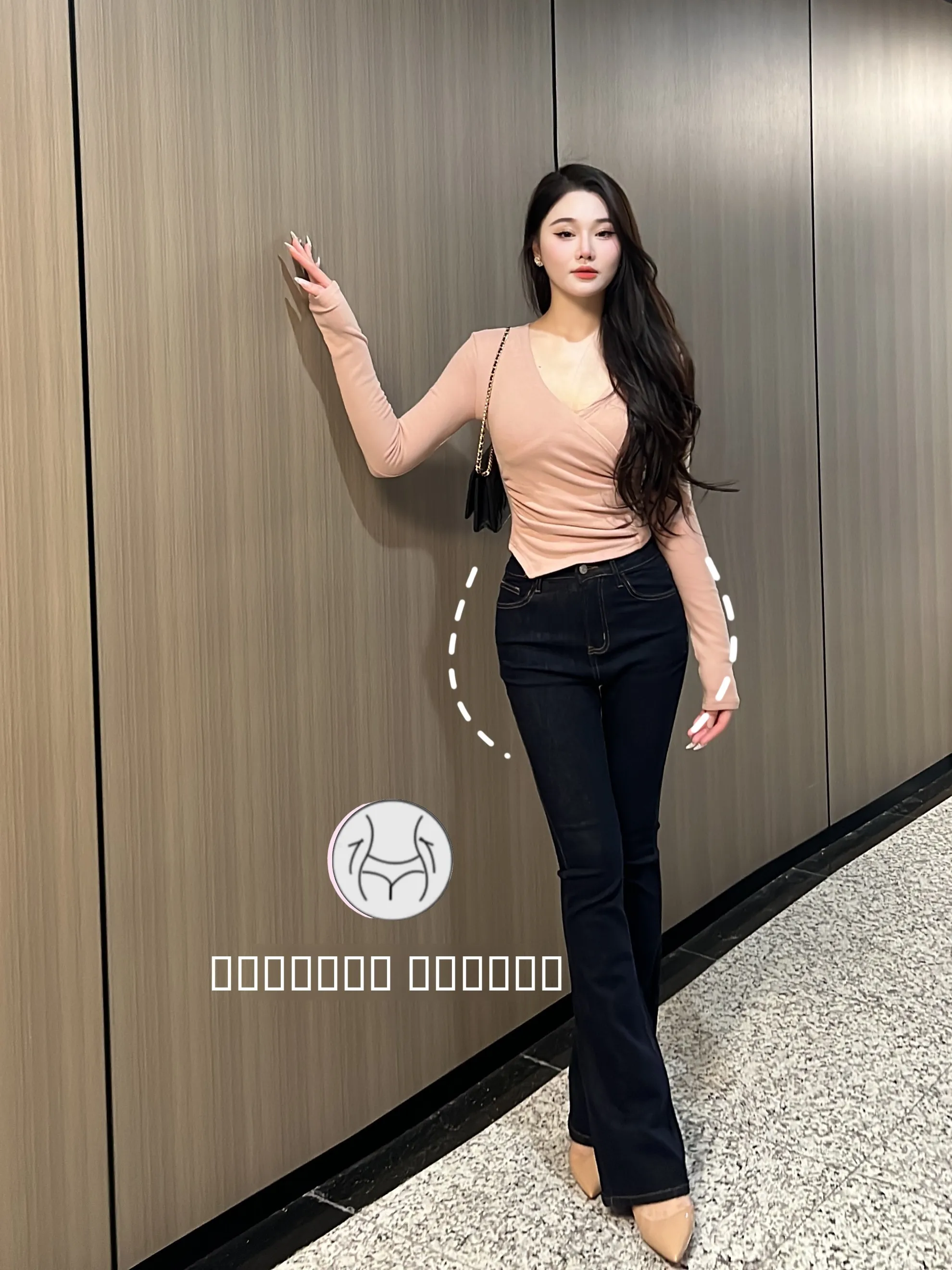 

Женские джинсы Slim Fit с легким клешем, подчеркивающие фигуру, повседневные, из эластичного хлопка, длинные брюки, осенние