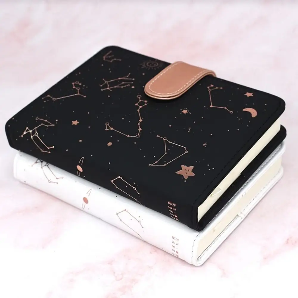 Diary Starry Sky Agenda Planner Notebook Soft A6 Constellation Cover Notebook Plan PU Leather Weekly Planner Notebook Students