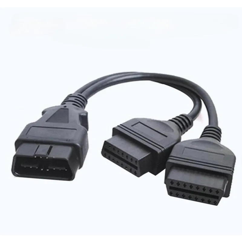 

1 Male to 2 Female 16 Pin OBD2 Extension Cablefor Car Diagnostic Scanners OBD 2 Devices Tools Dual-Device Splitter Adapter