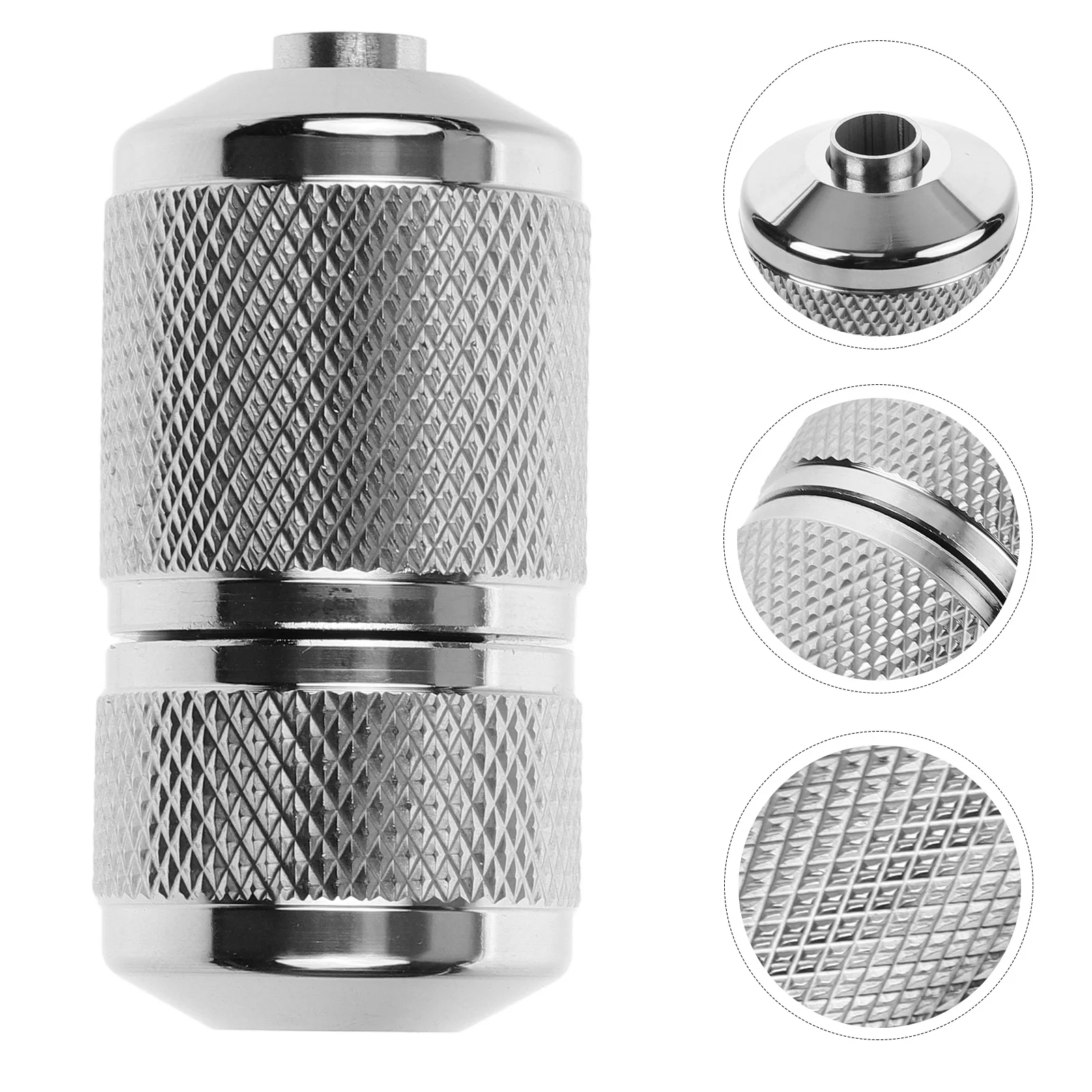 

Stainless Steel Self Locking Tattoo Grips 25Mm Non-Slip Ratchet Design Comfortable Firm Grip for Artists Beginners Universal Fit