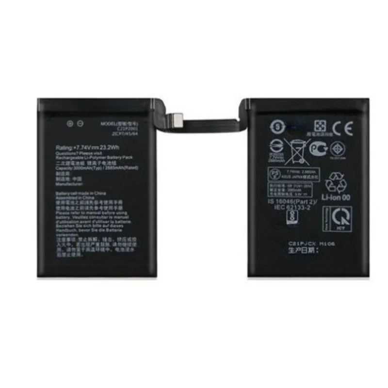 C21P2001 Replacement Battery For ASUS ROG Phone 5 Phone 5s Pro ZS673KS I005DA I005DB 3000mAh Battery with Tool
