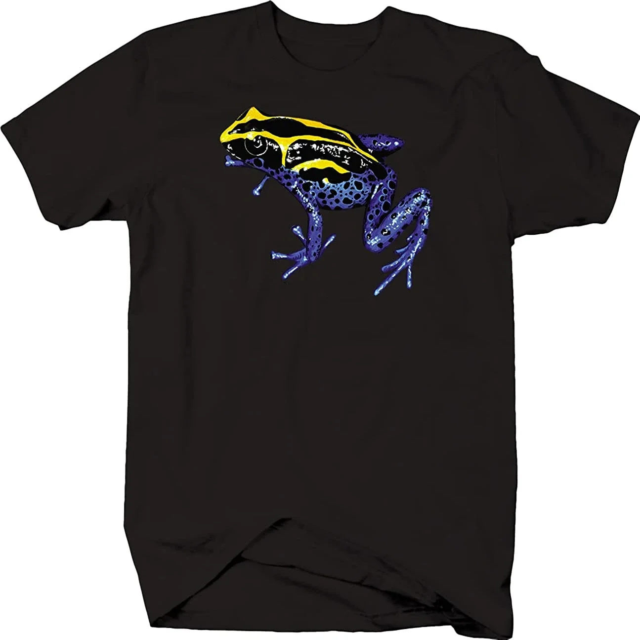 Cool Colorful Frog Graphic Art Tee Softstyle T Shirts Black Premium Cotton Short Sleeve O-Neck Mens Tshirt S-3XL
