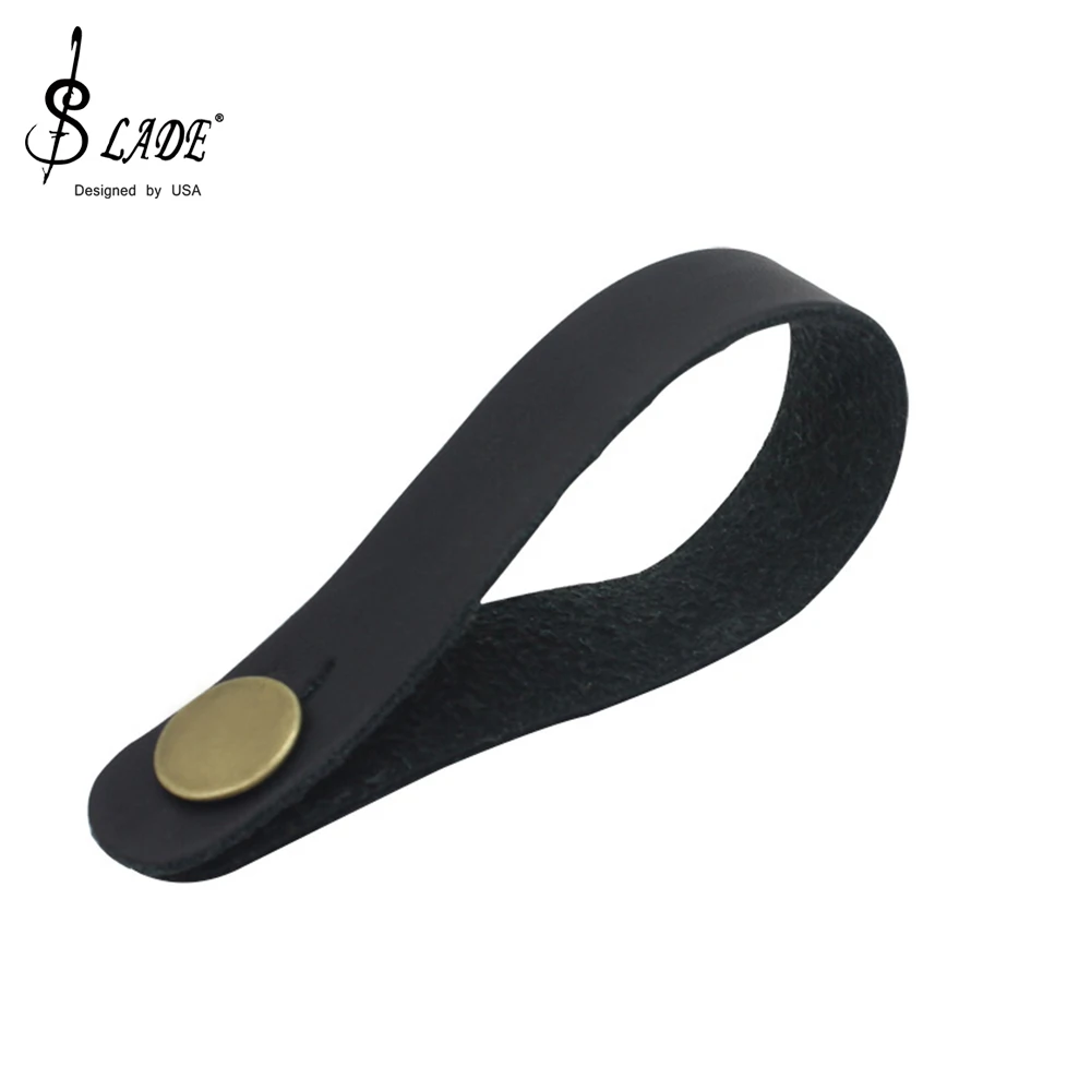 SLADE Guitar Neck Strap Belt Guitar Leather Strap Holder Button Safe Lock For Ukulele Folk Acoustic Electric Guitar Accessories