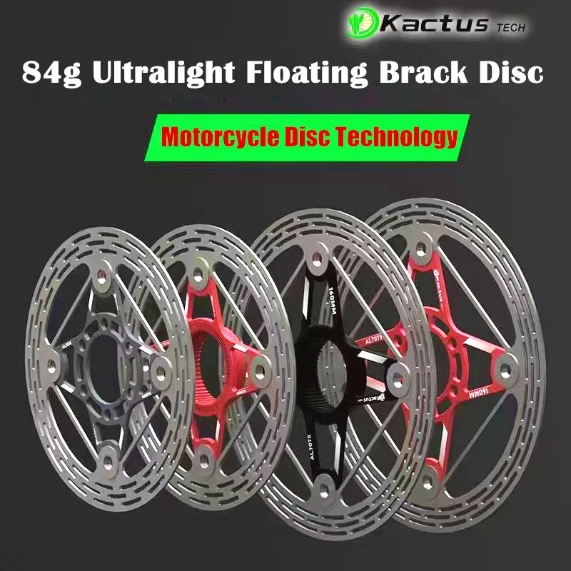 KACTUS Ultralekki 85g 140/160/180mm Rotor Hamulca Tarczowego Roweru 6 Śrub Center Lock do Rowerów Szosowych, MTB, E-Bike, Odporny na Zużycie, Pływający Rotor