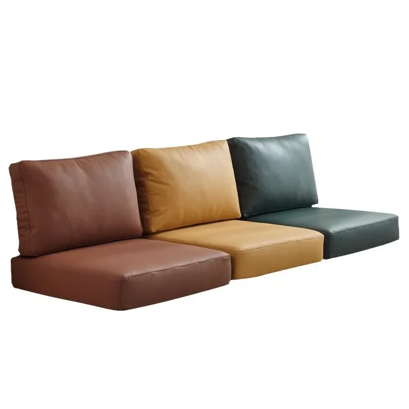 Rectangle sponge light luxury pu leather soft bag pad, stool non-slip sofa outdoor waterproof chair leather pad