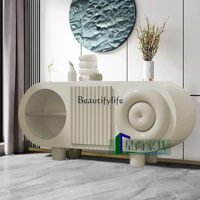 

yj15 Light luxury personalized creative side cabinet locker color entrance entrance high cabinet simple and modern