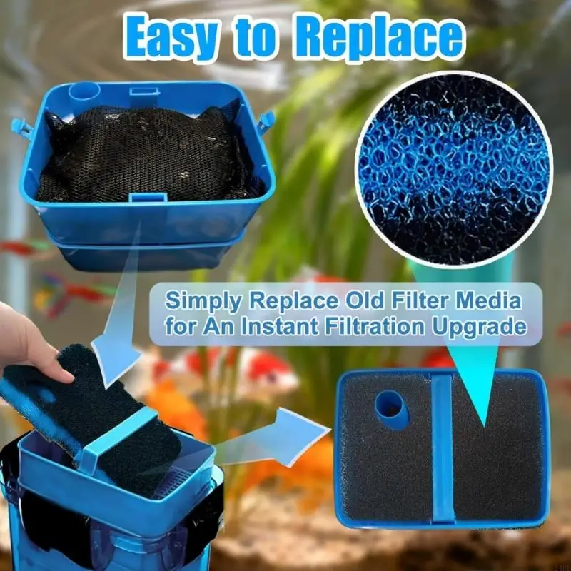 tampon-filtrant-reutilisable-pour-aquarium-8-paquets-d'eponges-remplacement-tapis-avec-700-1000-ccf2ul-ccf3ul-modeles-24bd